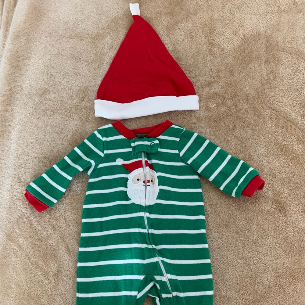 Baby Christmas Santa Sleep N’ Play with hat